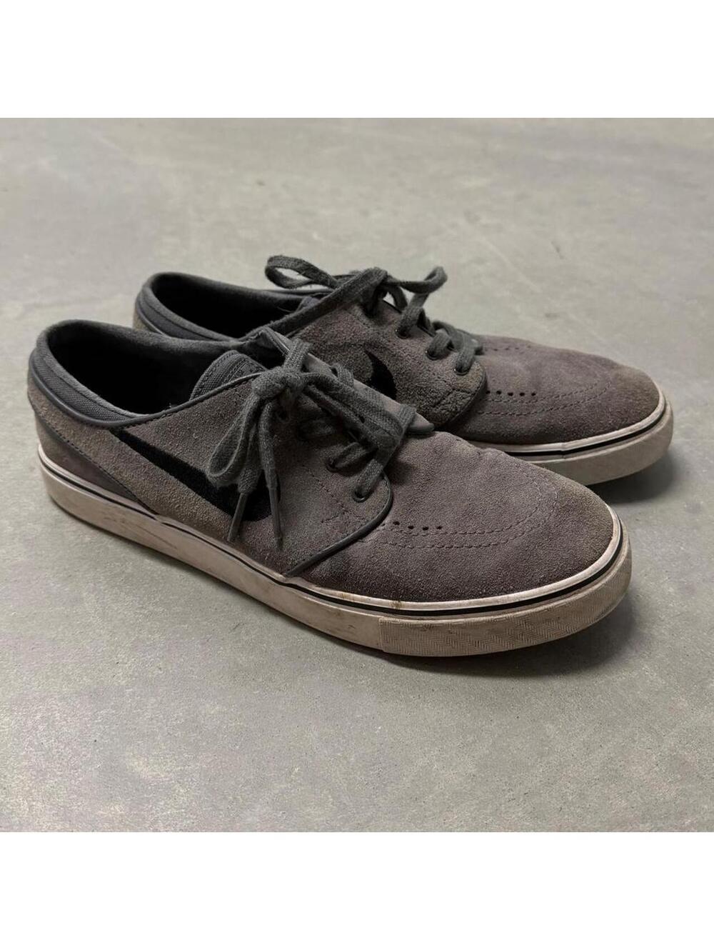 Nike SB Zoom Stefan Janoski Men’s Size 8 Gray Black Suede Skate Shoes 333824-050